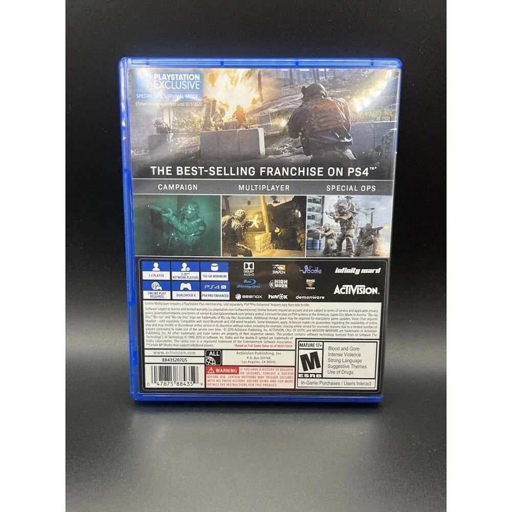 Call of Duty: Modern‎ Warfare - Sony PlayStation 4 PS4 Action Teen Video Game